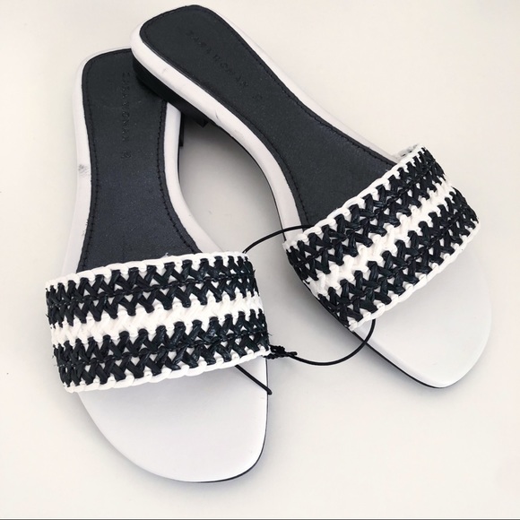 NWT Zara woven strap slide sandals size 5 - Picture 2 of 8